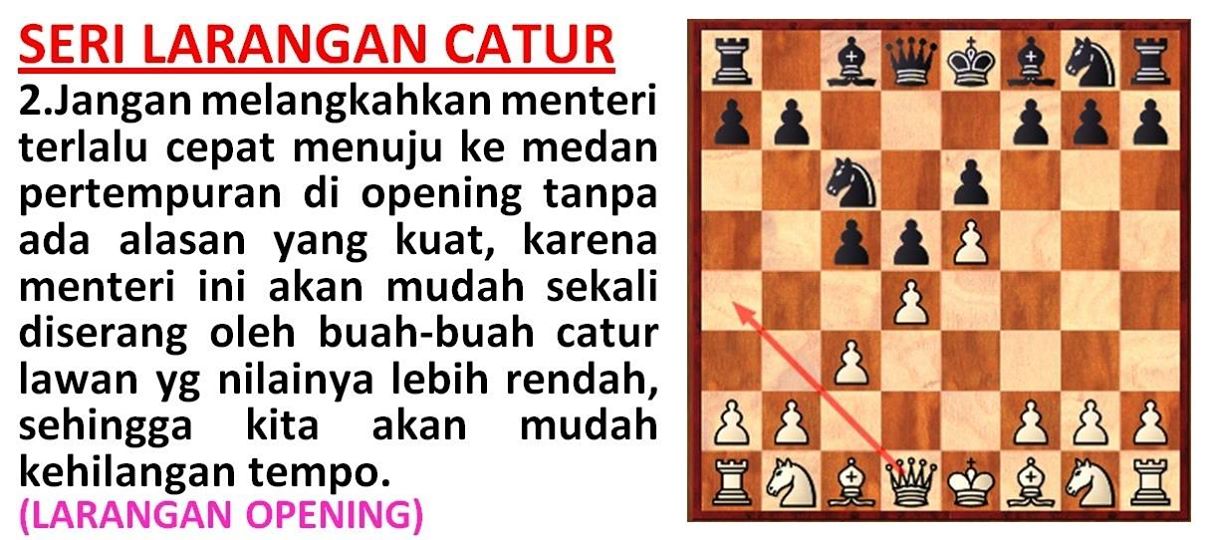 Strategi catur melangkahkan menteri pada pembukaan | STRATEGI CATUR
